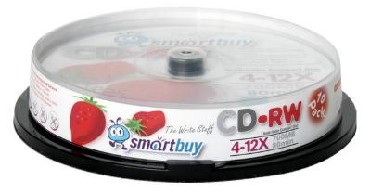 Оптический диск SMARTBUY (SB000038) CD-RW 80MIN 4-12X CB-10