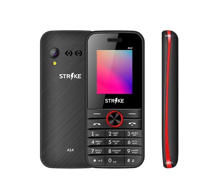 Мобильный телефон STRIKE A14 BLACK+RED