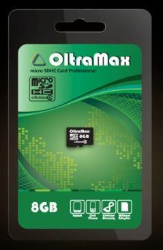 Карта памяти OLTRAMAX MicroSDHC 8GB Class4