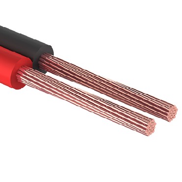 Акустический кабель REXANT (01-6101-3) 2х0.25мм 100м красный/черный