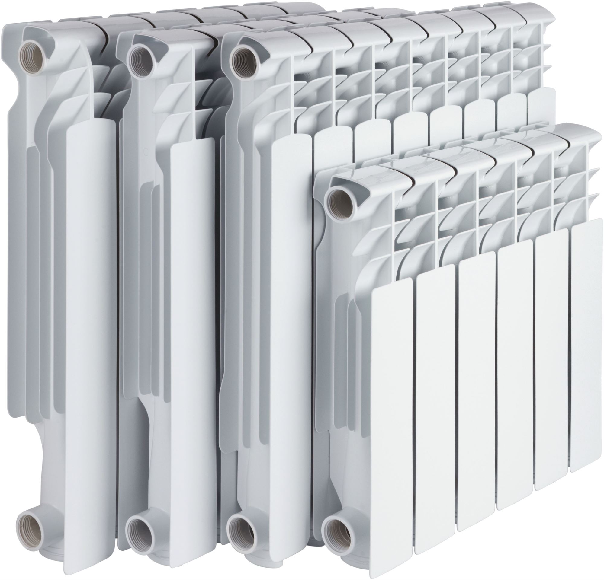 Радиатор алюминиевый FIRENZE AL 500/100 A11 (серый квадрат) (6 секции) (00-00014992)