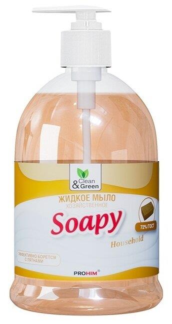 Жидкое мыло CLEAN&GREEN CG8097 Soapy хозяйственное с дозатором 1000 мл.