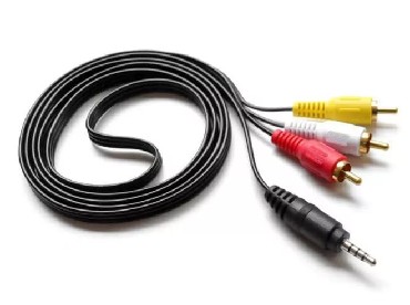 Аудиокабель GEPLINK (АТ1006) аудио-кабель 1.0 m (mini-Jack3.5(m)  3RCA(m) (5)