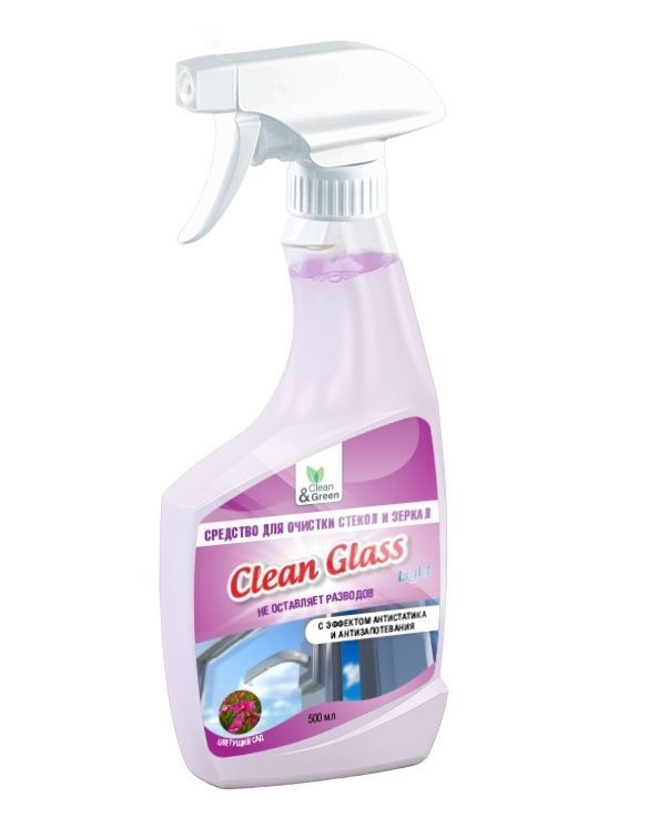 Моющее средство CLEAN&GREEN CG8138 Средство для очистки стекол и зеркал "Цветущий сад" (триггер) 500 мл.
