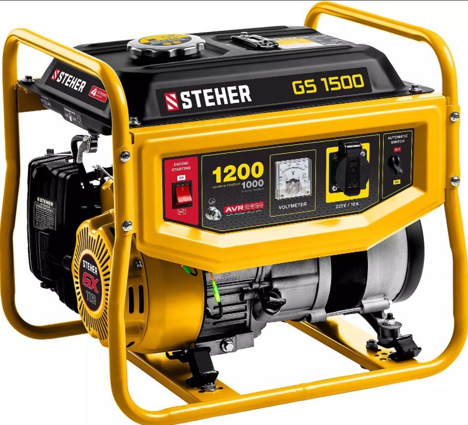 Бензиновый генератор STEHER GS-1500 Бензиновый генератор