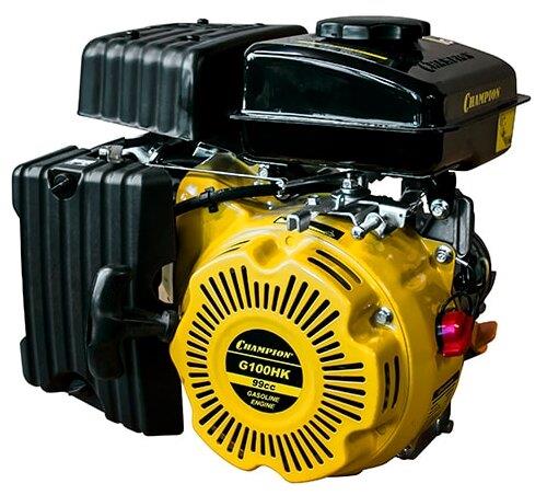 Двигатель CHAMPION G100HK Двигатель (2,5лс/1,84кВт 99см3 16мм, шпонка, 10,4кг)