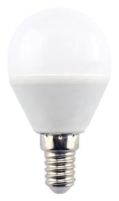 Светодиодная лампа ECOLA K4GV54ELC LED 5,4W G45 220V E14 4000K шар (композит) 77х45