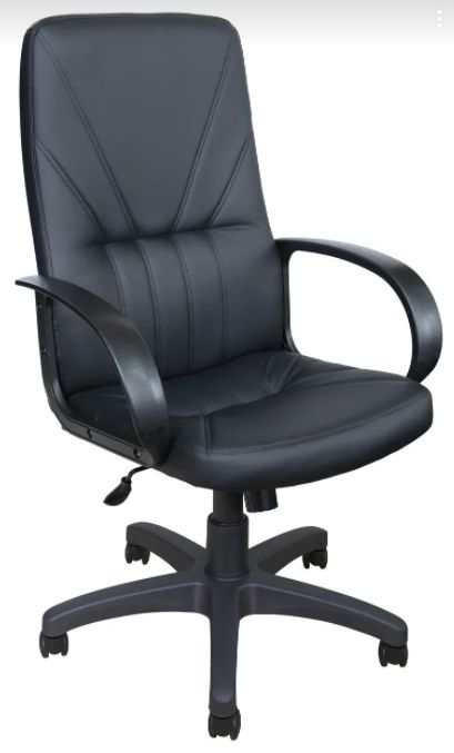Кресло компьютерное ЯрКресло Кресло Кр37 ТГ ПЛАСТ ЭКО1 (экокожа черная)