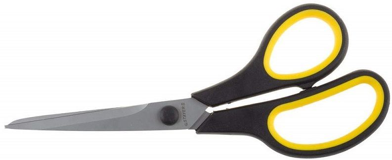 Ножницы STAYER "MASTER" хозяйственные, изогнутые, двухкомпонентные ручки, 195мм 40466-19