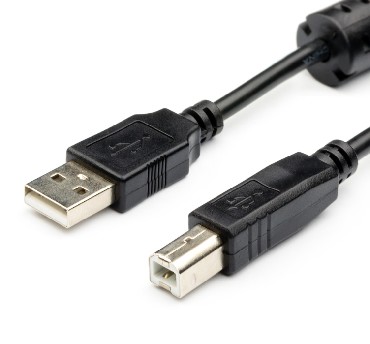 Кабель USB AM-BM ATCOM (АТ5474) кабель USB 2.0 AM/BM - 1,5 м (для переферии 1 FERITE)) (10)