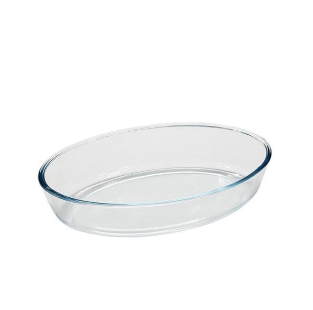 Форма для выпечки MALLONY Форма для запекания CRISTALLINO, объем 0,7 л, из боросиликатного стекла, овальной формы, без ручек (005562)