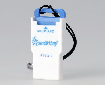 Устройство чтения карт памяти SMARTBUY SBR-707-B MicroSD голубой