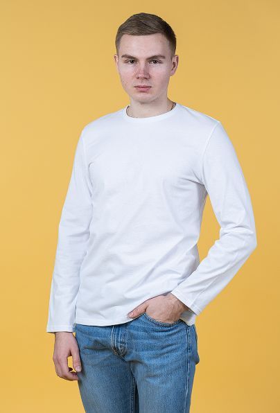 Одежда NO NAME Лонгслив взрослый Premium белый (50-52\XL)