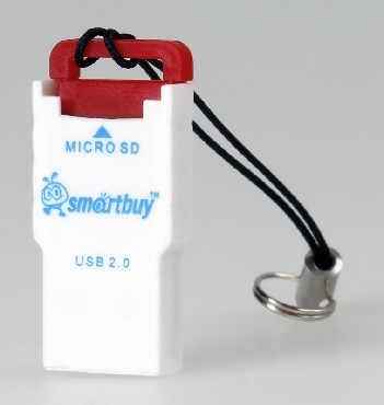 Устройство чтения карт памяти SMARTBUY (SBR-707-R) MicroSD красный (20)