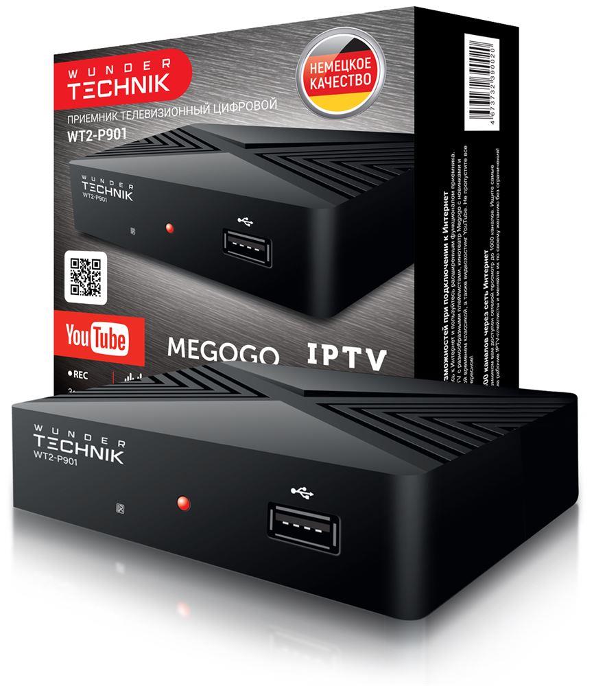 Приставка DVB-T2 WUNDER TECHNIK (284158) WT2-P901 черный
