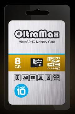 Карта памяти OLTRAMAX MicroSDHC 8GB Class10