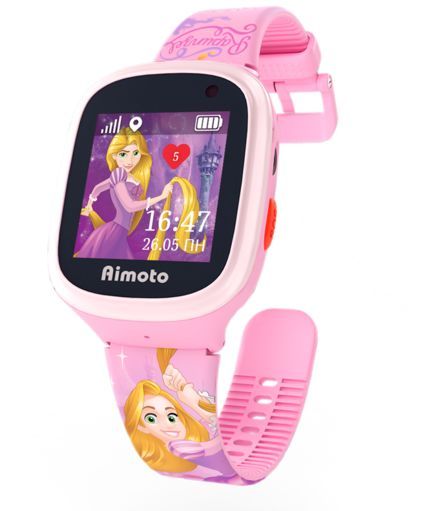 Детские умные часы AIMOTO Disney Принцесса -Рапунцель с GPS (розовый) 9301104