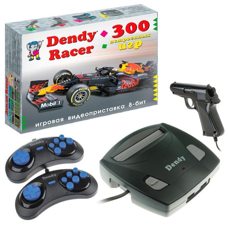 Игровая консоль DENDY Racer 300 игр + световой пистолет
