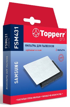 Фильтр TOPPERR FSM 431 для пылесосов Комплект фильтров (Губчатый фильтр+микрофильтр) для пылесосов Samsung